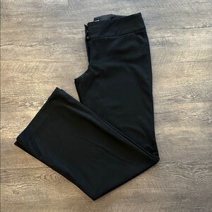 Express Editor 10 Long Black Flare Dress Pant Slacks